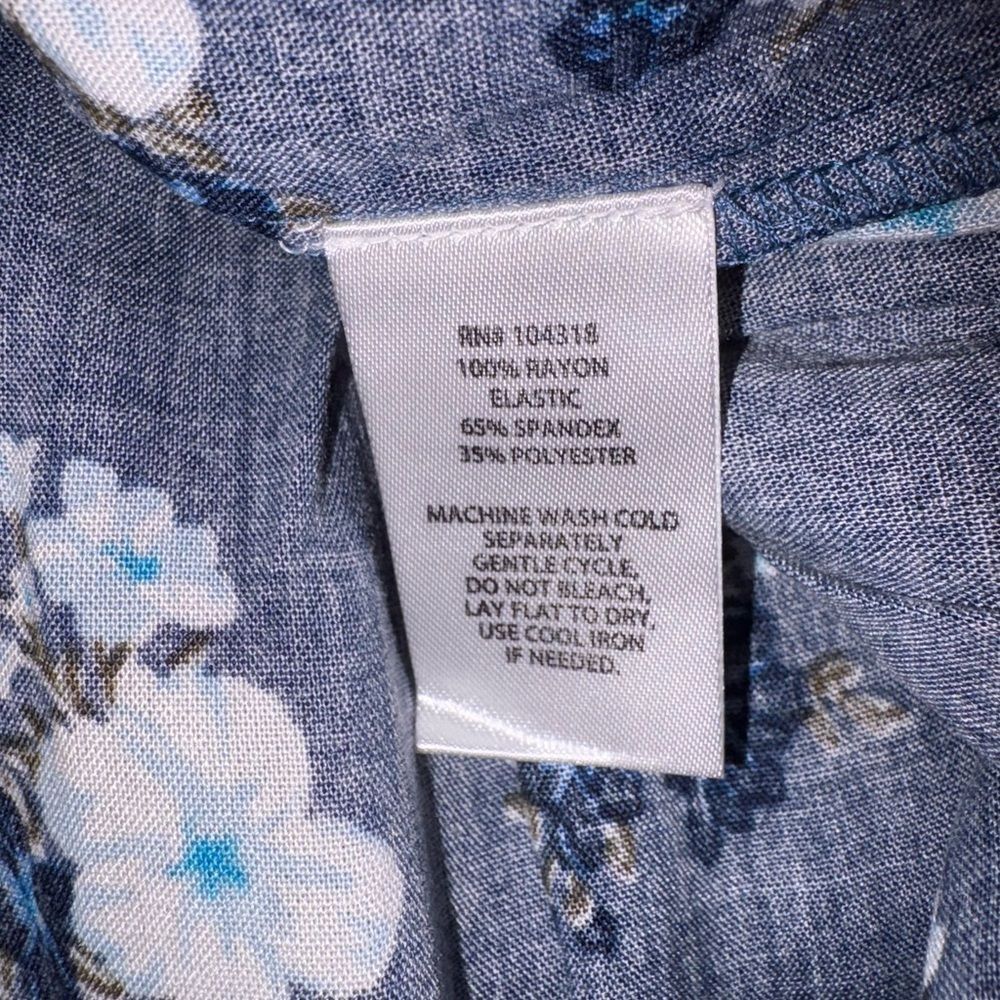 DEREK HEART Juniors' Tiered Print Mini Skirt In Ditsy Floral Size Large NWOT - Picture 9 of 10